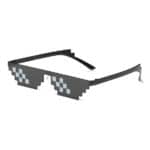 Lunettes de soleil pixel Thug life | noir