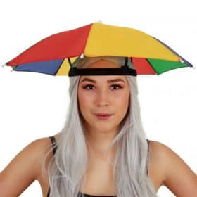 Paraplu de tête | Rouge-jaune-vert-bleu