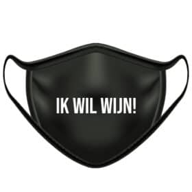Mondkapje ik wil wijn