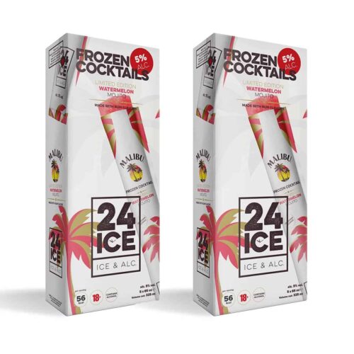 Glaces alcoolisées Malibu - 2 x 5 pack