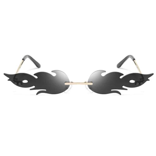 Lunettes de soleil flammes | verres noirs