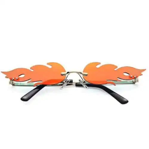 Lunettes de soleil flammes | verres rouges/jaunes