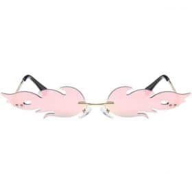 Lunettes de soleil flammes | verres roses
