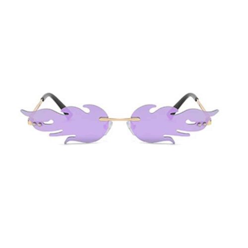 Lunettes de soleil flammes | verres violets