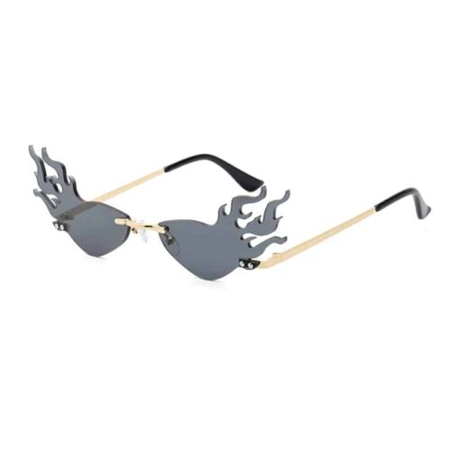 Lunettes de soleil flamme festival | verres noirs