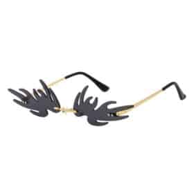 Lunettes de soleil flammes partout | verres noirs