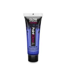 Peinture visage bleu fluorescent