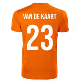 T-shirt orange unisexe | Hors de la carte