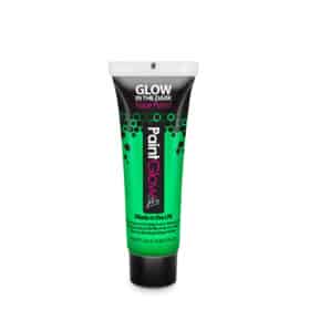 Peinture de visage fluorescente verte
