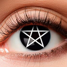 Lentilles de fête Halloween Pentagramme