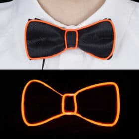 Noeud papillon LED orange