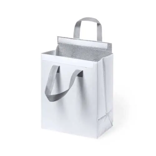 Sac isotherme avec fermeture velcro blanc