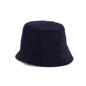 Chapeau bob en coton bleu foncé