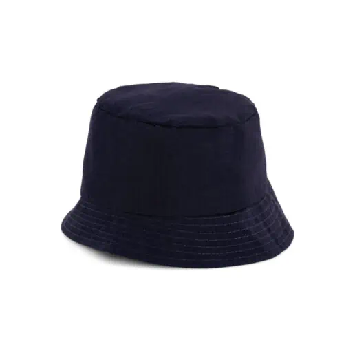 Chapeau bob en coton bleu foncé