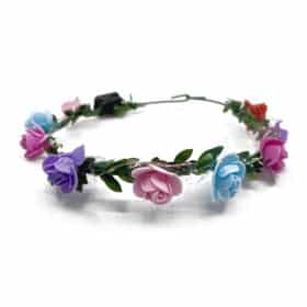 Bandeau LED fleurs multicolores