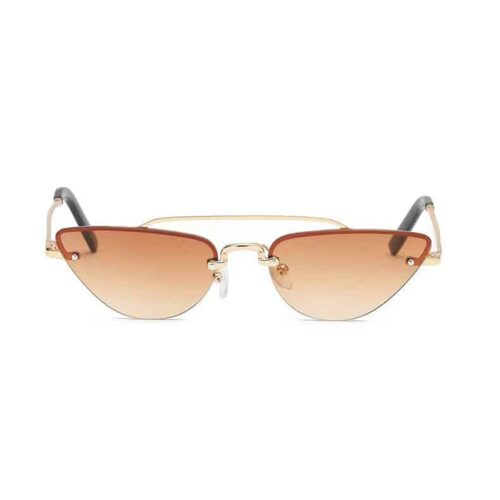 Lunettes de soleil festival Cat Eye marron