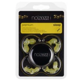 Bouchons d'oreilles Noizezz Premium Sleep jaune - 4 tailles