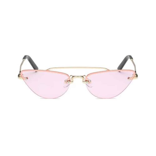 Lunettes de soleil festival Cat Eye rose