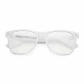Lunettes spatiales de luxe en spirale | blanc