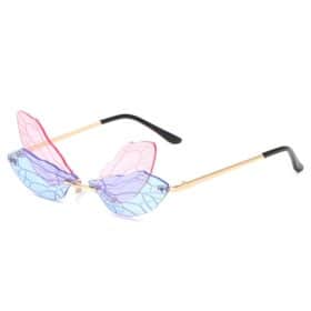 Lunettes de soleil Butterfly bleu/rose