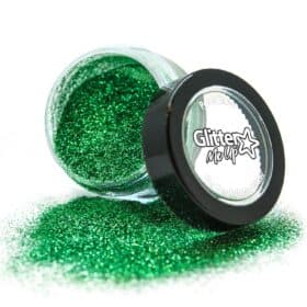 PaintGlow Poussière de Paillettes Biodégradables - Vert Émeraude