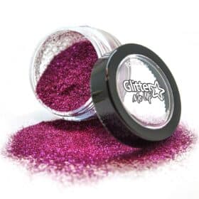 PaintGlow Poussière de Paillettes Biodégradable - Chiffon Rose