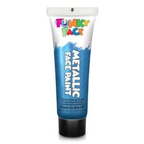 Peinture visage & corps Paintglow - Bleu métallique