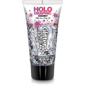 Gel visage et corps à paillettes épaisses holographiques - Intergalactique - 50 ml