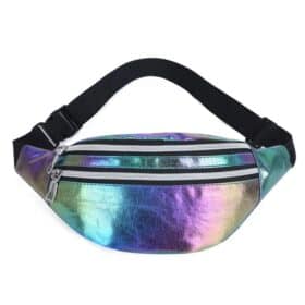 Sac banane pailleté arc-en-ciel