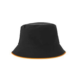 Chapeau de pêcheur LED orange