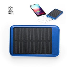 Batterie externe solaire 4000 mAh bleu