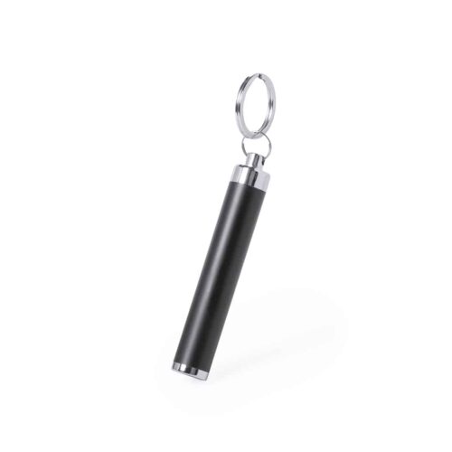 Porte-clés avec lampe de poche noir