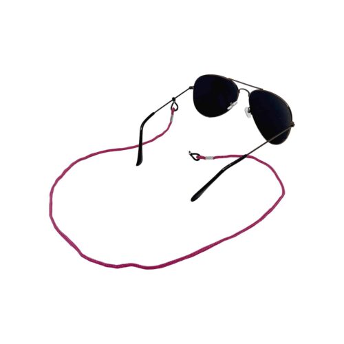 Cordon lunettes basique rose foncé