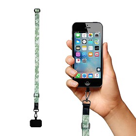 Yucka cordon pour téléphone universel - Paisley vert