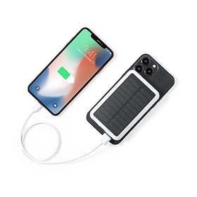Batterie externe solaire 8000 mAh blanc