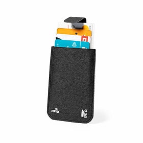 Porte-cartes RFID RPET noir