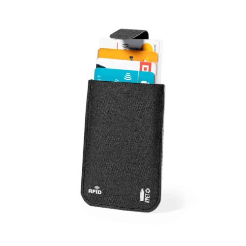 Porte-cartes RFID RPET noir