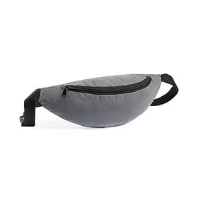 Sac banane en polyester réfléchissant gris