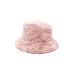 Yucka chapeau bob duveteux fausse fourrure rose