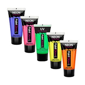 Peinture UV Visage & Corps 50 ml set de 5 pièces