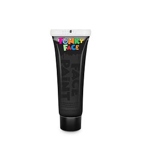 PaintGlow Funky Face Halloween Peinture pour Visage & Corps Couleurs Classiques - Noir