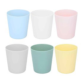 Gobelets de camping 230 ml 6 pièces multicolores