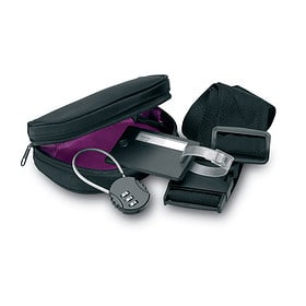 Ensemble de voyage avec étui de rangement noir