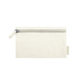 Trousse de toilette coton recyclé beige