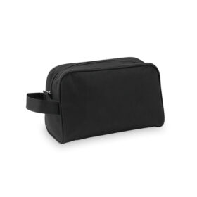 Trousse de toilette avec poignée polyester noir