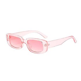 Lunettes de soleil classiques monture épaisse - rose transparent