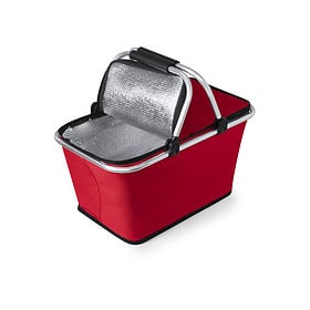 Panier pique-nique thermique pliable - Sac isotherme - rouge
