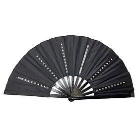 Discofan - Éventail XXL grande taille - Noir