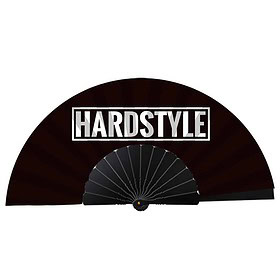 Éventail de festival Hardstyle noir