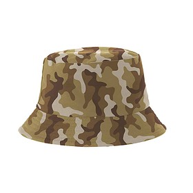 Yucka chapeau de pêcheur réversible camouflage - 58 cm